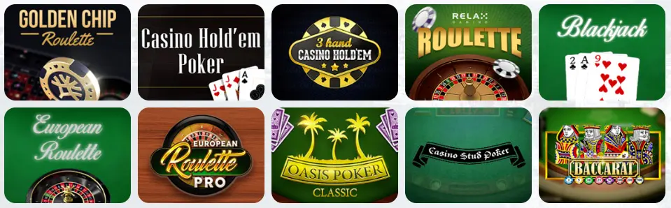 Jeux de table au HeroSpin Casino