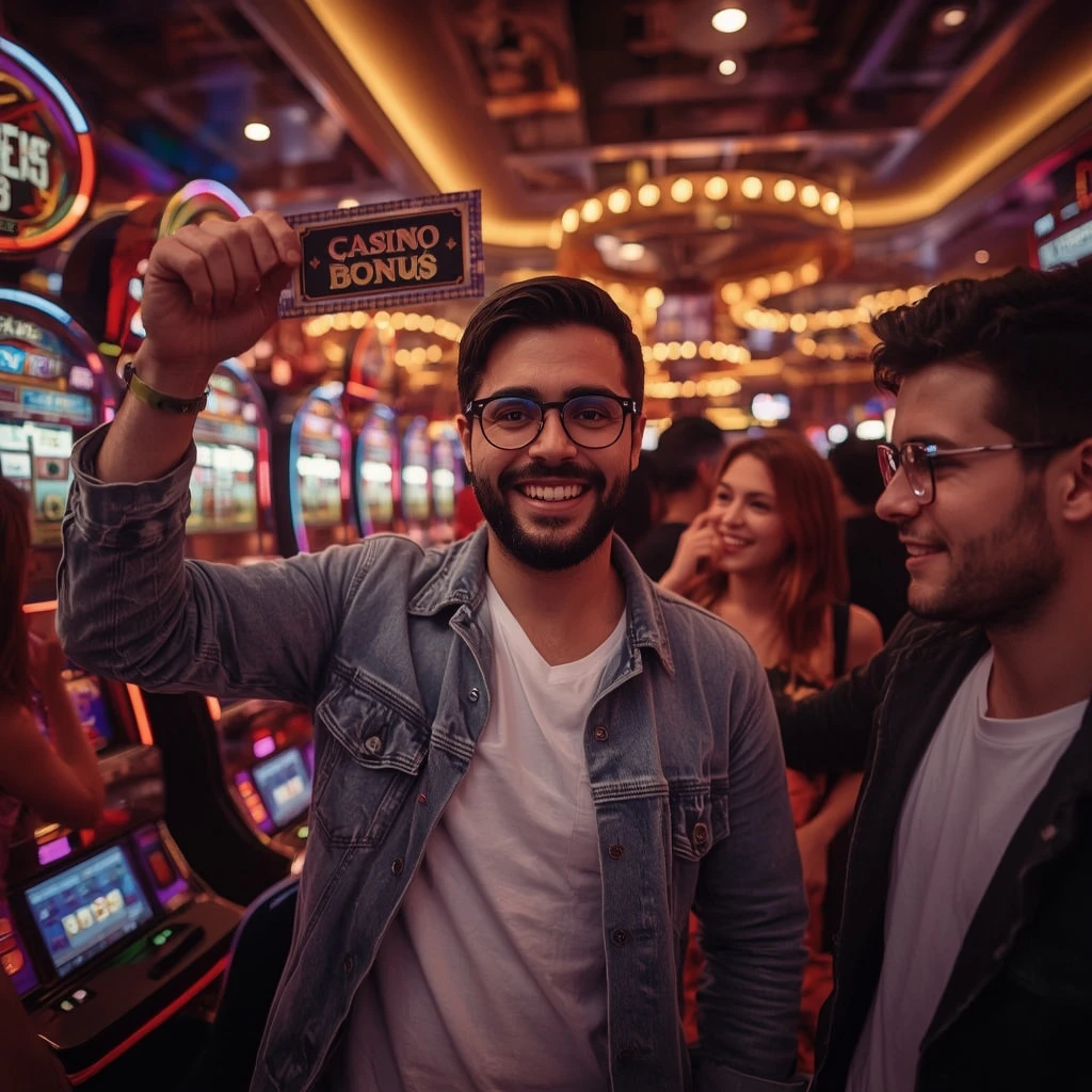 une personne tenant un bonus HeroSpin Casino