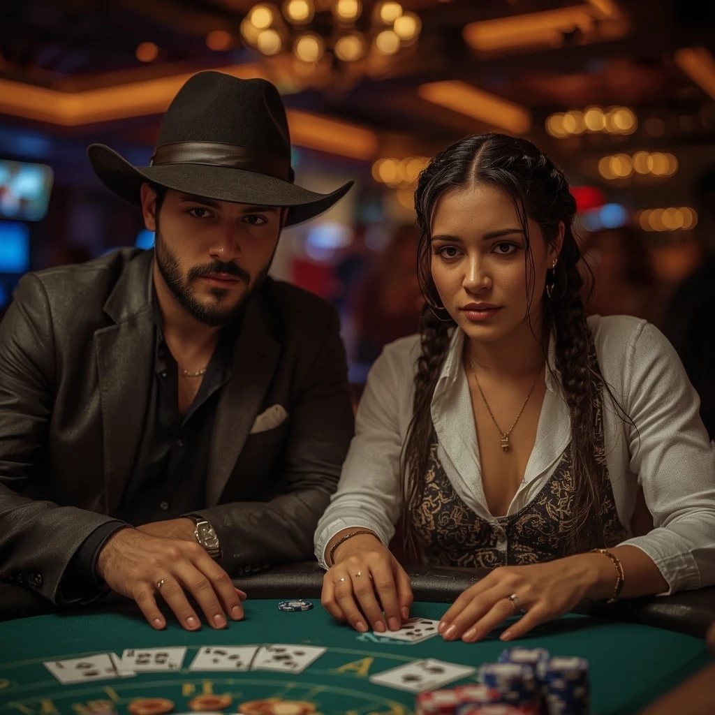photo de deux joueurs de poker HeroSpin Casino